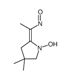 1-hydroxy-4,4-dimethyl-2-(1-nitrosoethylidene)pyrrolidine Structure
