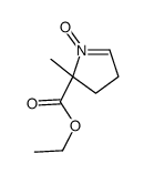 ethyl 2-methyl-1-oxido-3,4-dihydropyrrol-1-ium-2-carboxylate structure