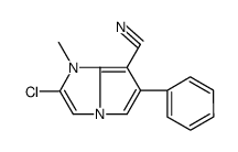 2-chloro-1-methyl-6-phenylpyrrolo[1,2-a]imidazole-7-carbonitrile结构式