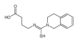 4-(3,4-dihydro-1H-isoquinoline-2-carbothioylamino)butanoic acid结构式