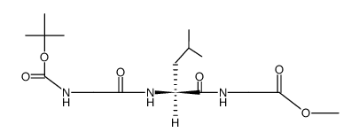 Boc-Gly-Leu-Gly-OCH3结构式