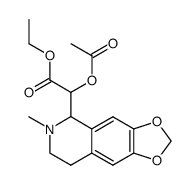 acetoxy-(6-methyl-5,6,7,8-tetrahydro-[1,3]dioxolo[4,5-g]isoquinolin-5-yl)-acetic acid ethyl ester Structure