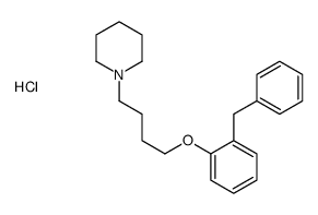 1-[4-(2-benzylphenoxy)butyl]piperidine,hydrochloride Structure