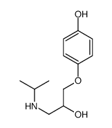 4-[2-hydroxy-3-(propan-2-ylamino)propoxy]phenol Structure