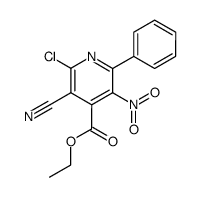 2-chloro-3-cyano-5-nitro-6-phenyl-isonicotinic acid ethyl ester结构式