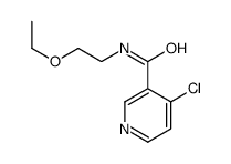 4-chloro-N-(2-ethoxyethyl)pyridine-3-carboxamide结构式