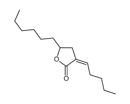 5-hexyl-3-pentylideneoxolan-2-one Structure