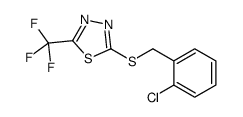 2-[(2-chlorophenyl)methylsulfanyl]-5-(trifluoromethyl)-1,3,4-thiadiazole结构式