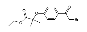 ethyl 2-[4-(bromoacetyl)phenoxy]-2-methylpropionate结构式