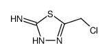 5-(chloromethyl)-1,3,4-thiadiazol-2-amine结构式