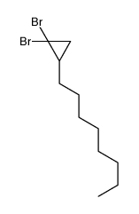 1,1-dibromo-2-octylcyclopropane Structure