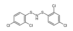 2,4-dichloro-1-[(2,4-dichlorophenyl)sulfanylamino]sulfanylbenzene Structure