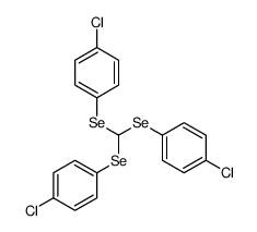 1-[bis[(4-chlorophenyl)selanyl]methylselanyl]-4-chlorobenzene结构式
