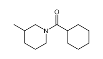 cyclohexyl-(3-methylpiperidin-1-yl)methanone结构式