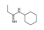 N'-cyclohexylpropanimidamide结构式