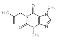 1H-Purine-2,6-dione,3,7-dihydro-3,7-dimethyl-1-(2-methyl-2-propen-1-yl)- Structure