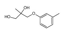 2-Methyl-3-(m-tolyloxy)-1,2-propanediol结构式