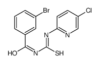 3-bromo-N-[(5-chloropyridin-2-yl)carbamothioyl]benzamide Structure