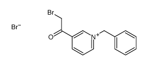 1-(1-benzylpyridin-1-ium-3-yl)-2-bromoethanone,bromide Structure