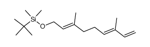 (2E,6E)-1-(tert-butyldimethylsilyloxy)-3,7-dimethyl-2,6,8-nonatriene Structure