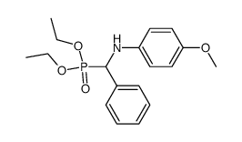 diethyl [N-(4-methoxyphenyl)amino](phenyl)methylphosphonate Structure