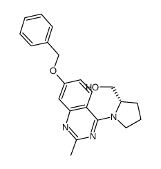 (S)-[1-(7-benzyloxy-2-methyl-quinazolin-4-yl)-pyrrolidin-2-yl]-methanol结构式