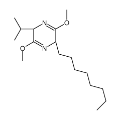 (2R,5S)-3,6-dimethoxy-2-octyl-5-propan-2-yl-2,5-dihydropyrazine Structure
