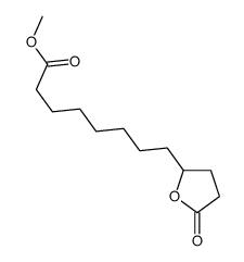 methyl 8-(5-oxooxolan-2-yl)octanoate结构式