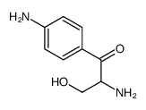 2-amino-1-(4-aminophenyl)-3-hydroxypropan-1-one结构式