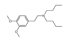 N-butyl-N-(3,4-dimethoxyphenethyl)butan-1-amine结构式