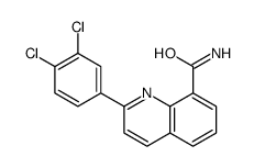 2-(3,4-dichlorophenyl)quinoline-8-carboxamide结构式