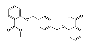 methyl 2-[[4-[(2-methoxycarbonylphenoxy)methyl]phenyl]methoxy]benzoate结构式