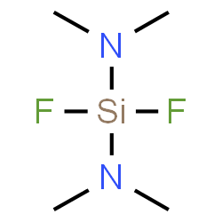 N,N,N',N'-Tetramethyl-α,α-difluorosilanediamine Structure