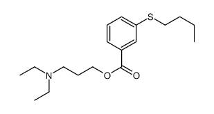 3-(Diethylamino)propyl=m-(butylthio)benzoate结构式