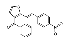 9-[(4-nitrophenyl)methylidene]benzo[f][1]benzothiol-4-one结构式