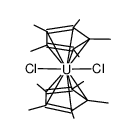 dichlorouranium, 1,2,3,4,5-pentamethylcyclopentane结构式