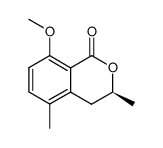 (3S)-5-methyl-8-O-methylmellein结构式