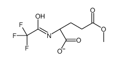 (2S)-5-methoxy-5-oxo-2-[(2,2,2-trifluoroacetyl)amino]pentanoate结构式