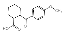 2-(4-methoxybenzoyl)cyclohexane-1-carboxylic acid structure