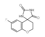 6-氟-苯并二氢吡喃-4-酮海因结构式