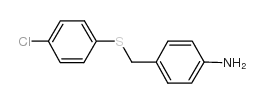 Benzenamine,4-[[(4-chlorophenyl)thio]methyl]- structure