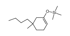 ((5-butyl-5-methylcyclohex-1-en-1-yl)oxy)trimethylsilane Structure