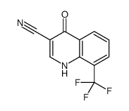 4-Oxo-8-(trifluoromethyl)-1,4-dihydro-3-quinolinecarbonitrile Structure