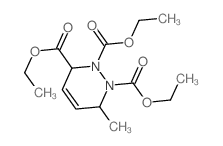 triethyl 6-methyl-3,6-dihydropyridazine-1,2,3-tricarboxylate结构式
