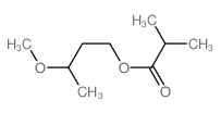 Propanoic acid,2-methyl-, 3-methoxybutyl ester Structure