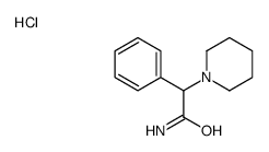 2-phenyl-2-piperidin-1-ium-1-ylacetamide,chloride Structure