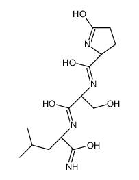 pyroglutaminyl-seryl-leucinamide Structure