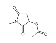 3-acetylsulfanyl-1-methyl-pyrrolidine-2,5-dione structure