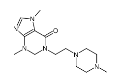 2,3-Dihydro-3,7-dimethyl-1-(2-(4-methylpiperazinyl)ethyl)-6(1H)-purino ne Structure