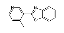 2-(4-methylpyridin-3-yl)-1,3-benzothiazole结构式